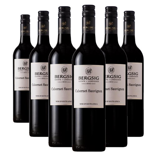 Case of 6 Bergsig Estate Cabernet Sauvignon 75cl Red Wine